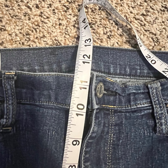 Gap Jeggings High Rise Raw Hem Dark Wash‎ Denim Jeans Size 31 12R - Picture 4 of 6